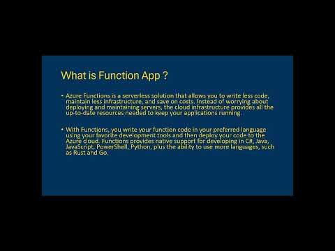 Azure Function App - Introduction