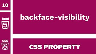 CSS Property : backface-visibility explained !