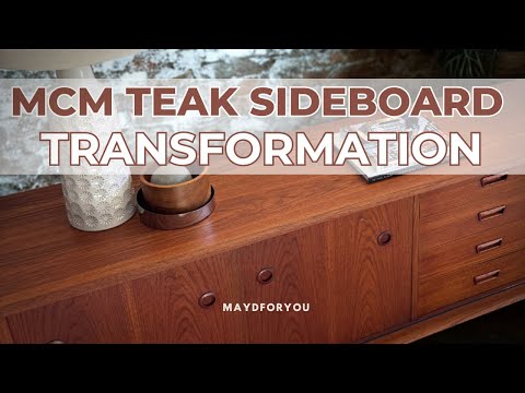 Mid-Century Modern Teak Sideboard Restoration | Blendal Sticks for Veneer Repair
