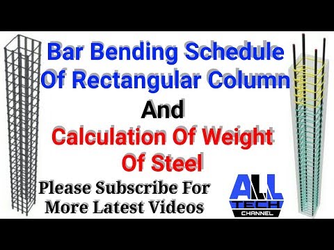 Bar Bending Schedule Of Column.