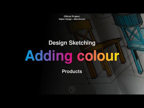 Design sketching // Adding colour to products