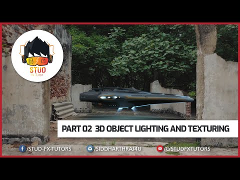 Integrating 3D into real scenes Hindi Tutorial Streaming| Part 02 | lighting and texturing in vray