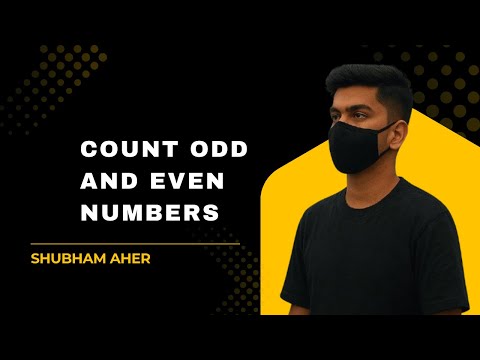 Count Odd and Even Numbers | DSA Problem Explained with Code | Top Interview Question