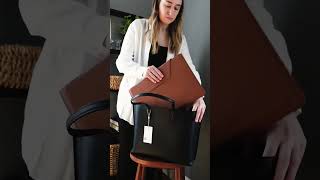 My dream work tote thanks to @onequince 🤎 #quincepartner #graphicdesigner  #workvlog