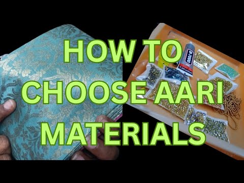How to choose aari materials🤫🤗