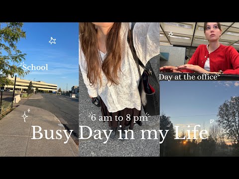 6am-8pm: Day in my Life Balancing Intern + Student | Vlog