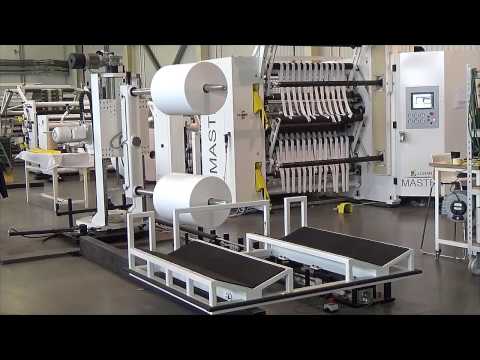 Slitter  rewinder MASTER with automatic hadndling | Bobiniarka MASTER z automatycznym handlingiem
