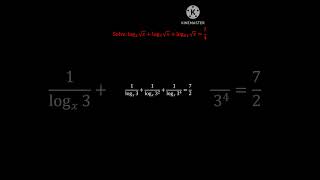 #maths #mathematics #algebra #logarithm #equationsolving #findthevalueofx #findx #solveforx #class9