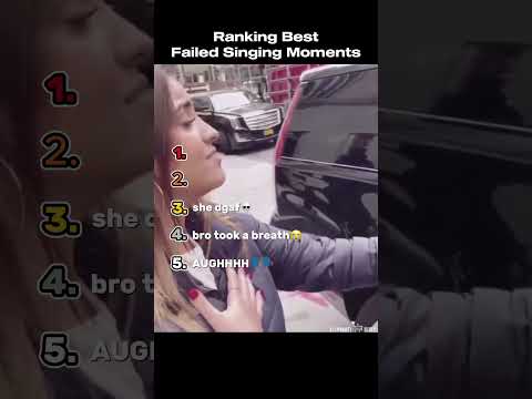 Ranking Best Failed Singing Moments