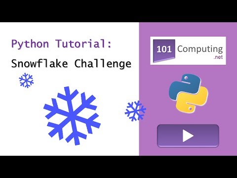 Python Turtle Tutorial - Snowflake Challenge