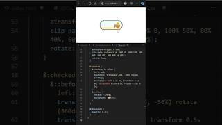 Day 095 - 🤯 Micro Css Egg Chick Toggle Button #frontend #webdevelopment #programming #python #css