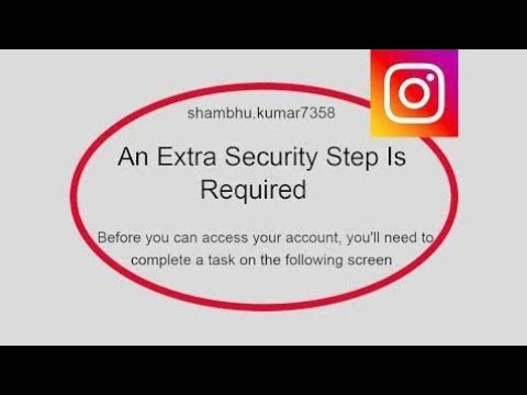 How To Fix Instagram An Extra Security Step Is Required