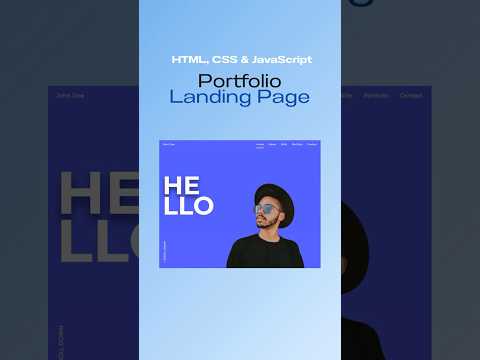 #Portfolio Landing Page | HTML, CSS & JavaScript