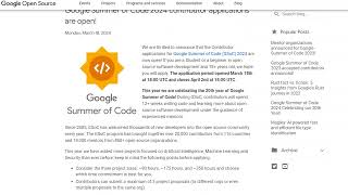 Apply for the Google Summer of Code by April 2, 2024! [CLOSED]