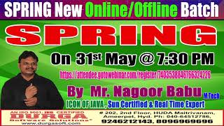 SPRING Online Training in DURGSOFT