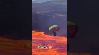 A skydiver's worst nightmare unfolds as a man miscalculates his landing and plummets into  #adhdtok