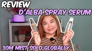 REVIEW d'Alba Best Selling White Truffle First Spray Serum | Wandering Riz