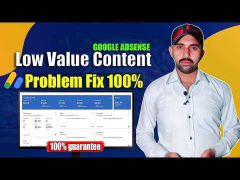 Low Value Content AdSense Problem Fix 100% | Google AdSense Approval | How to Fix Low Value Content