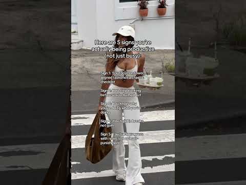 Just because you’re busy…🧠#5signs #mindfulproductivity #productive #fypage