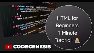 HTML for Beginners: 1-Minute Tutorial! 👩‍💻