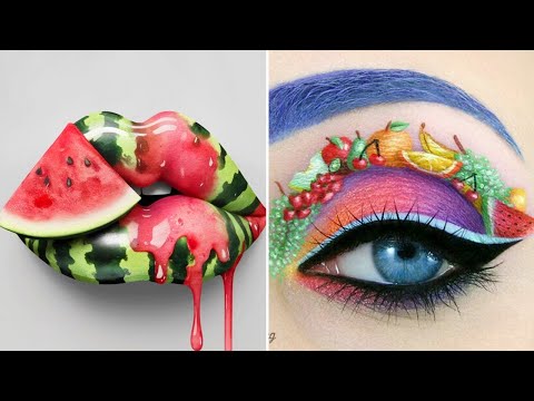 🍉 Next Level Fruit-Inspired Makeup Art 2025 | Hyper Realistic Lip & Eye Designs That WOW! 💄🎨
