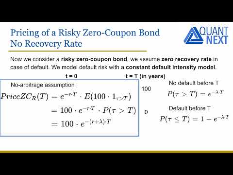 Credit Risk Modelling: Pricing of a Defaultable Bond with Reduced-Form Models Part I