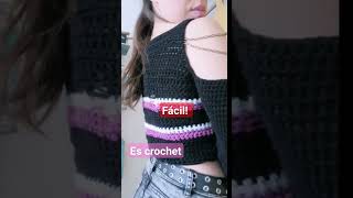 como hacer #toptutorial  #crochet # #grunge #shortsvideo #shorts #topcrochet #toptejido #vidatejeril
