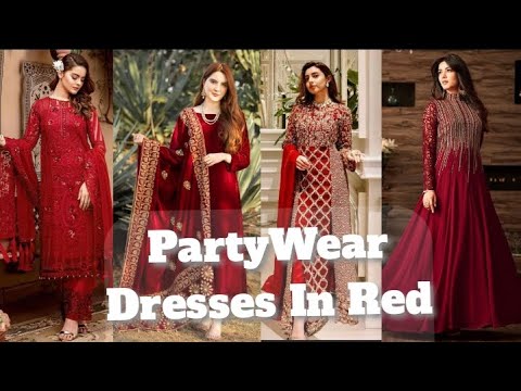 Red Party Wear Dresses | New Collection in Red | PartyWear | Designer Dresses in Red