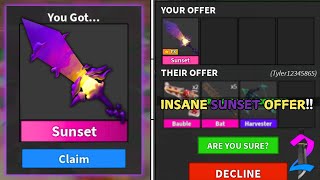 What Do People OFFER For The NEW Sunset Knife?! (Murder Mystery 2 Summer Update)