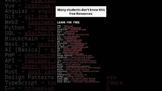 🎓 Many Students Don’t Know These FREE Learning Resources | Learn Coding Free 💻🔥