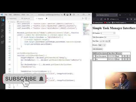 Simple Task Manager Interface, DOM (2)