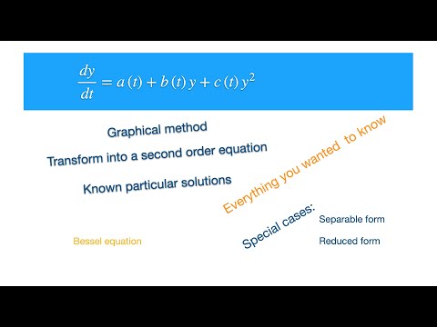 Riccati Differential Equation: Solution Methods