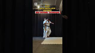 self defense technique back neck lock #fightingtechniques