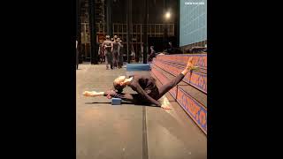 Warm-up, bend up, and zip-up before a performance in Pittsburgh #shorts #ClassicalChineseDance