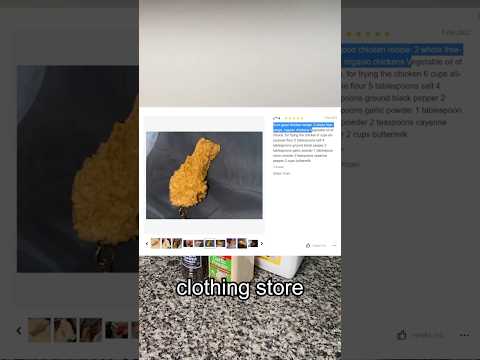 Eating Fried Chicken from Shein #shein #cooking