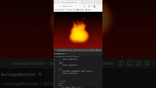 Creating a Dynamic Burning Flame Effect Using CSS  #css #burning #flame