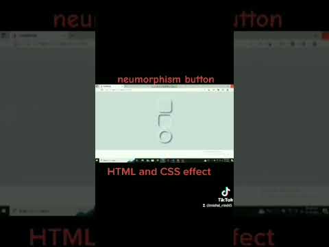 Html and Css neumorphism button effects