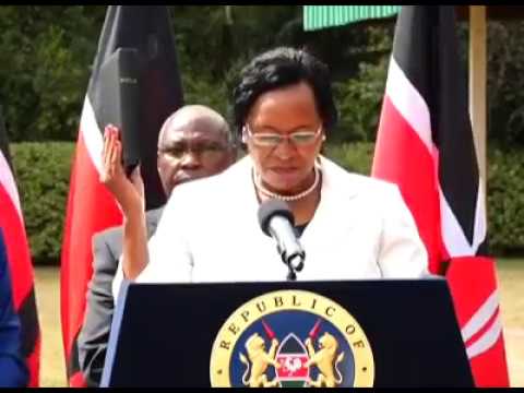 Prof. Margaret Kobia Swearing in as CS Ministry Of Public Service, Youth and Gender Affairs