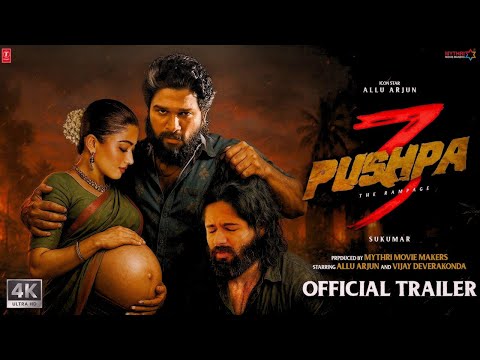 Pushpa 3 : The Rampage - Hindi Trailer | Allu Arjun | Vijay D | Rashmika M | Sukumar | Jagapathi B |