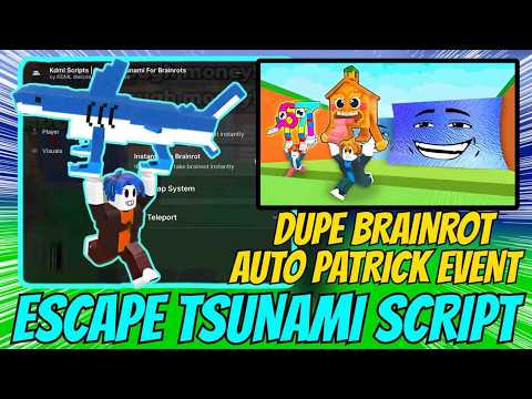 🚀 Trade Scam Script Tutorial 🔥 Escape Tsunami Brainrots (No Key, Safe)