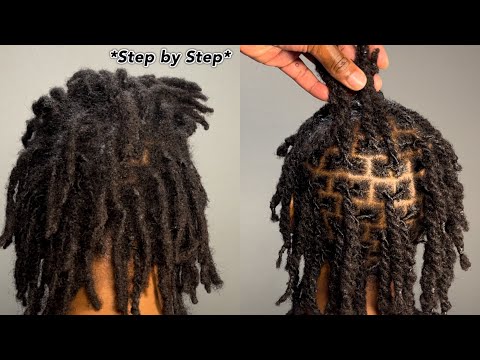 How to: Perfect Two Strand Retwist on Dreads. Step by Step beginner friendly retwist tutorial.