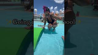 Cruise pools are interesting #mommashive #momlife #cruiselife #cruisereview #cruisetips