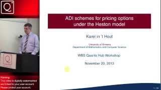 ADI Schemes for Pricing Options under the Heston model - Karel in't Hout