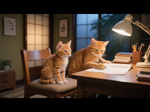 Ginger Kitten Got Bad Grades... But Mama Cat Still Believes in Her!😿📚