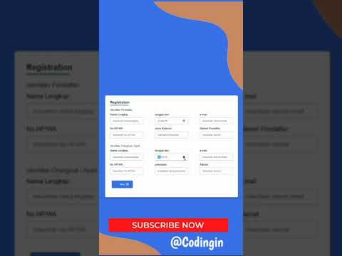 Creating a Registration Form Using HTML & CSS