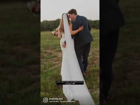 This is your sign to do a golden hour sunset session on your wedding day!￼