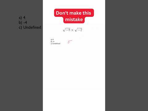 DON'T Make This Mistake | Solving Negative Roots/Surds | Math/Algebra Problem