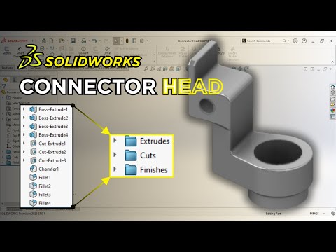 SOLIDWORKS Tutorial | Exercise 10: How to Model a Connector Head Step by Step!
