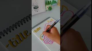 Mind Mapping idea for school projects 💜 | That Aesthetic Girl #shorts #youtubeshorts