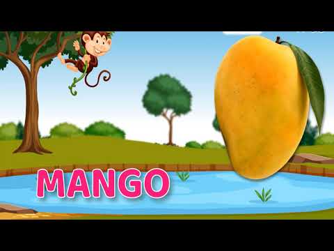Learn fruits names for kids